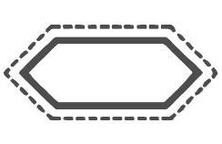 ダブルベベルファイル エンドビュー